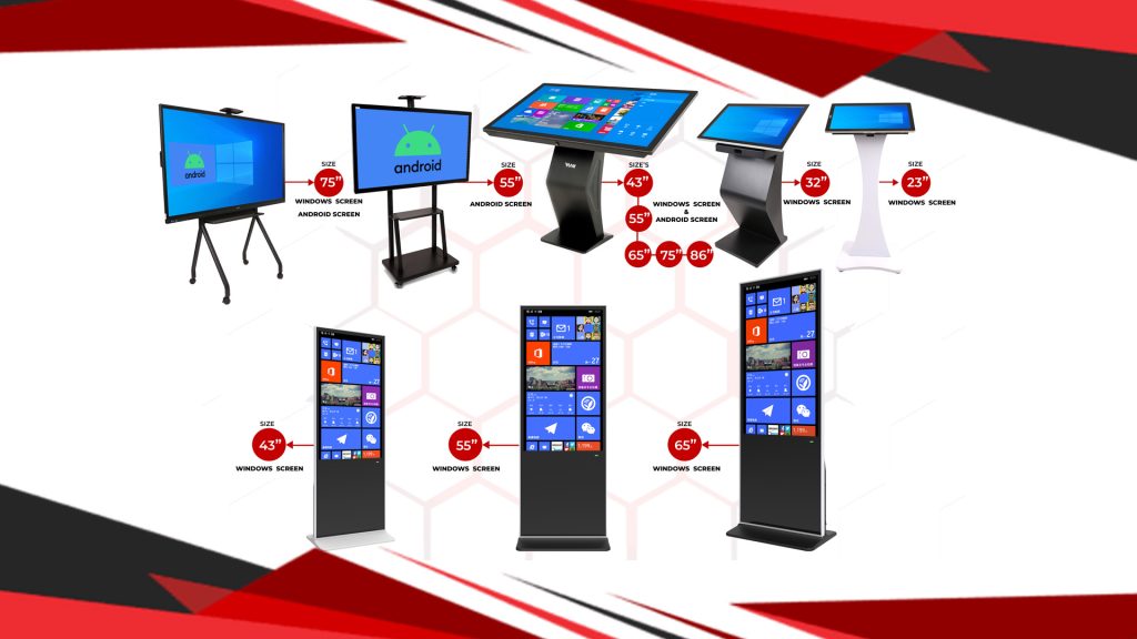 all rent and sale LCD touch screen are available